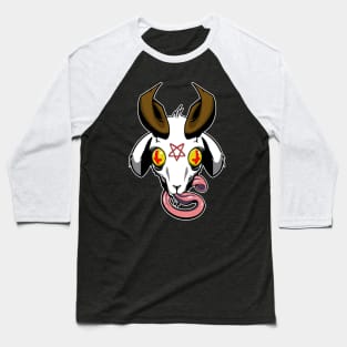 Satanic Goat Head Baseball T-Shirt